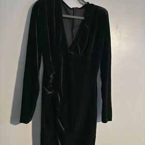 Elegant Black Velvet Dress